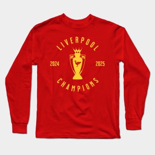 Liverpool Champions 25 yellow 3 Long Sleeve T-Shirt